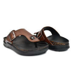 Brown Leather Slipper for men's By Country Maddox Brown Leather Slipper for men's By Country Maddox