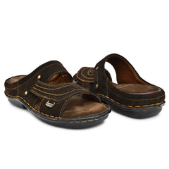 Brown Suede Leather Slippers by Country Maddox Brown Suede Leather Slippers by Country Maddox