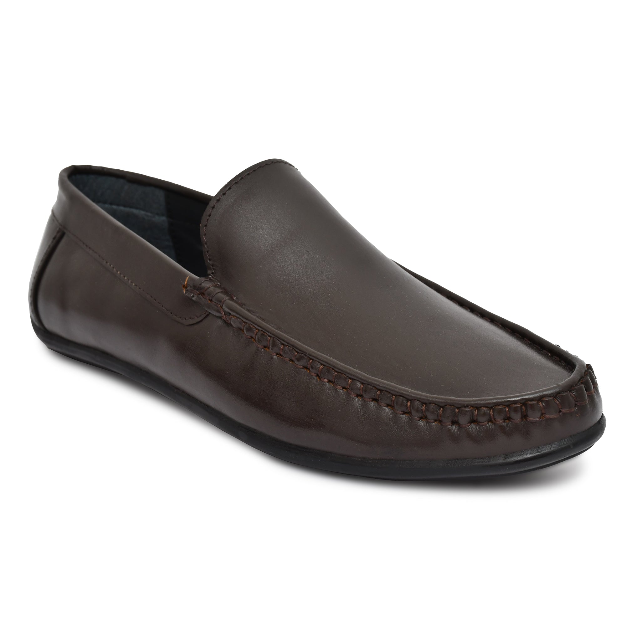 Men's brown leather loafers designed for ultimate comfort and style. Men's brown leather loafers designed for ultimate comfort and style.