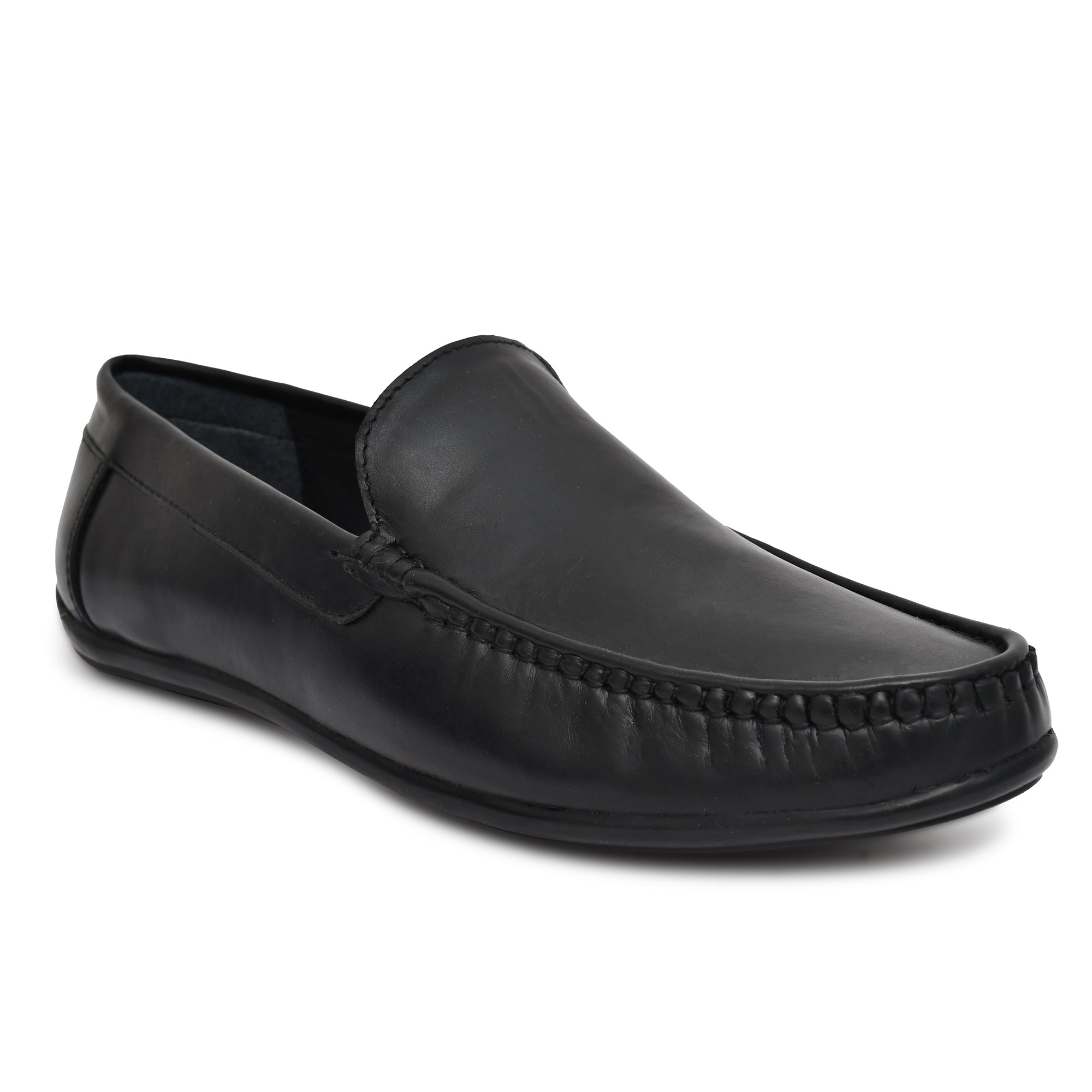 Versatile black leather loafers for modern style from Country Maddox. Versatile black leather loafers for modern style from Country Maddox.