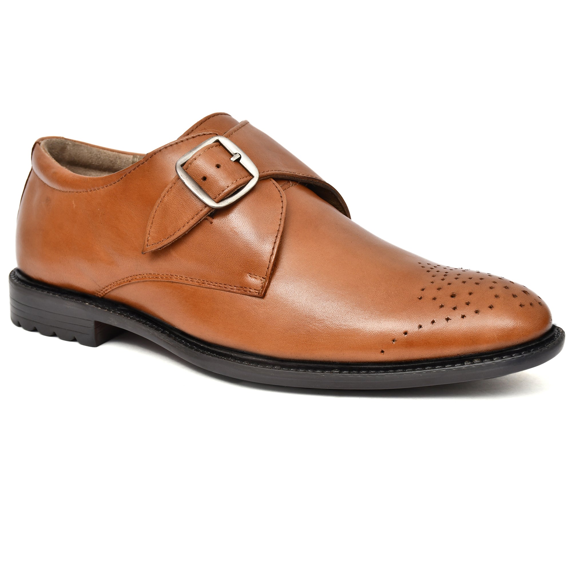 Comfortable tan monk shoes by Country Maddox, showcasing quality leather Comfortable tan monk shoes by Country Maddox, showcasing quality leather