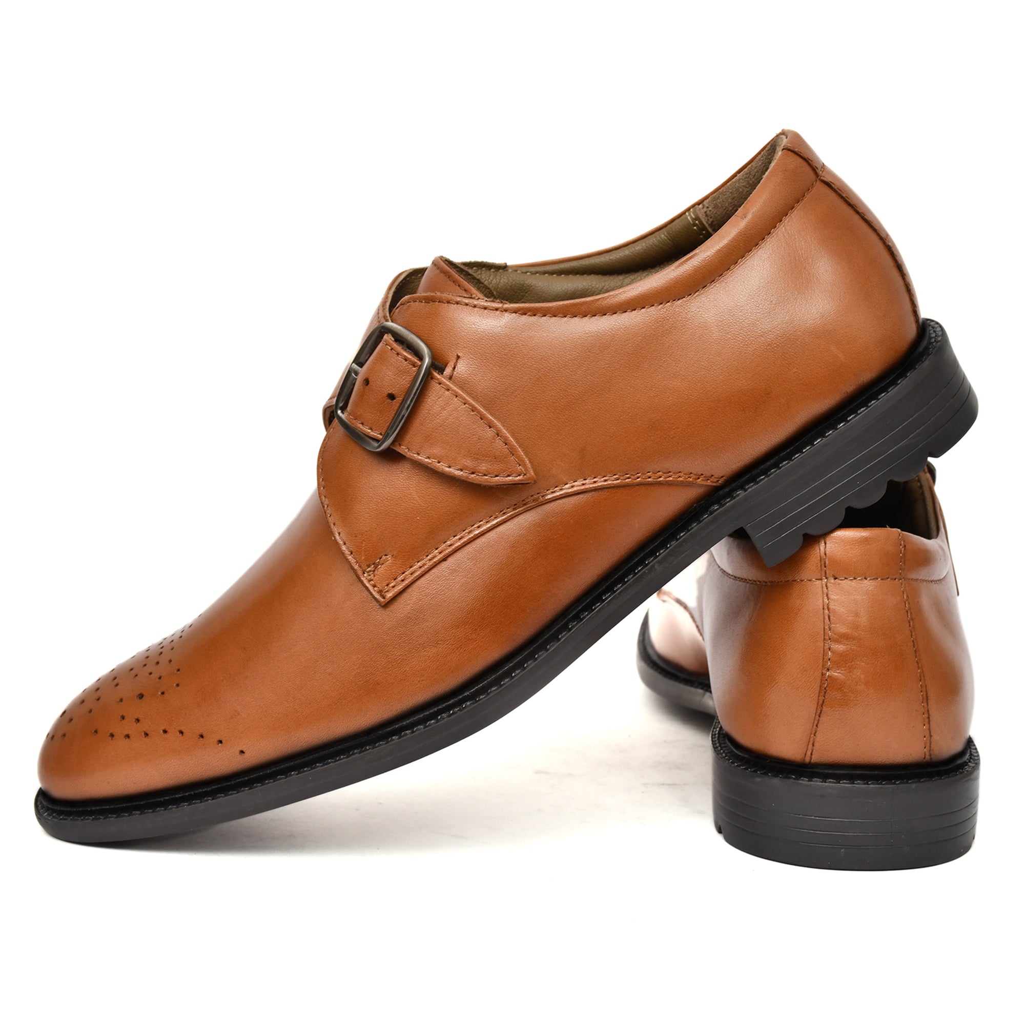 All-day comfort tan monk shoes with cushioned insole from Country Maddox All-day comfort tan monk shoes with cushioned insole from Country Maddox