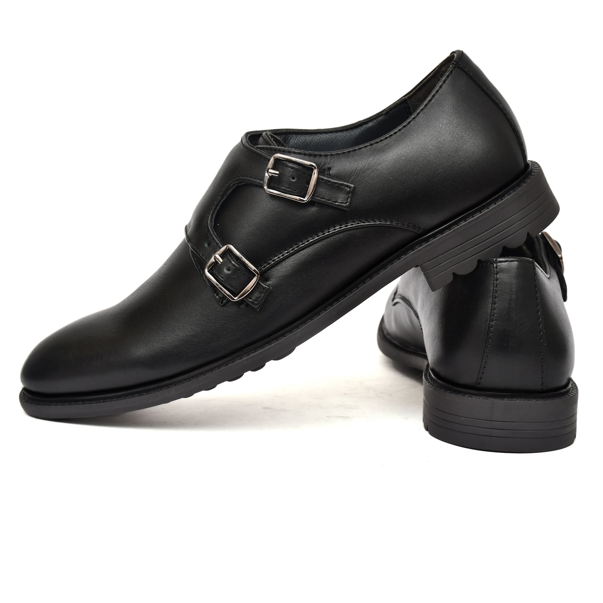Black Double Strap Monk Shoes designed for comfort and sophistication by Country Maddox. Black Double Strap Monk Shoes designed for comfort and sophistication by Country Maddox.