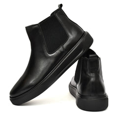 Stylish leather boot with an edgy twist, crafted for durability Stylish leather boot with an edgy twist, crafted for durability
