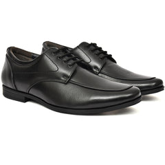 Close-up view of Country Maddox black leather shoe highlighting crocodile print. Close-up view of Country Maddox black leather shoe highlighting crocodile print.