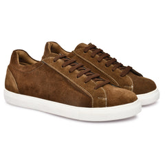 Brown suede shoes for men, crafted in premium leather by Country Maddox Brown suede shoes for men, crafted in premium leather by Country Maddox