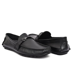 Close-up of the buckle detail on Country Maddox Black Leather Loafers, emphasizing quality craftsmanship. Close-up of the buckle detail on Country Maddox Black Leather Loafers, emphasizing quality craftsmanship.