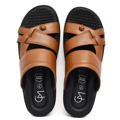 Comfortable tan leather slippers for men by Country Maddox Comfortable tan leather slippers for men by Country Maddox
