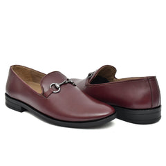 Comfortable and stylish Cherry Leather Buckled Loafers for men Comfortable and stylish Cherry Leather Buckled Loafers for men