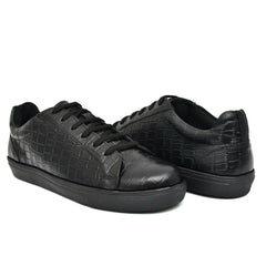 Country Maddox Black Leather Sneakers - Comfortable & Stylish Country Maddox Black Leather Sneakers - Comfortable & Stylish