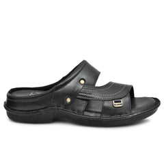 Stylish black leather slippers by Country Maddox for ultimate comfort Stylish black leather slippers by Country Maddox for ultimate comfort