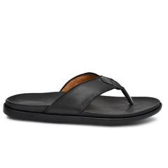 Men’s premium black leather V-shaped slippers from Country Maddox Men’s premium black leather V-shaped slippers from Country Maddox