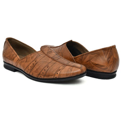 Classic tan leather Gurgabi by Country Maddox, perfect for formal and casual wear