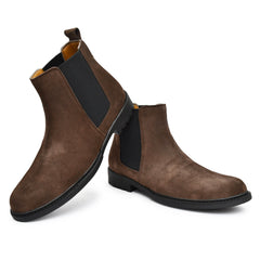 Country Maddox brown suede boots, ideal for casual and dressy occasions