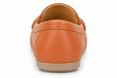 Women's Tan Buckle Detail Loafers – LF 07
