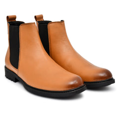 Country Maddox Tan Leather Boots with a stylish design and warm color.