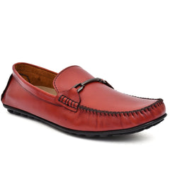 Bordo color loafer by Country Maddox, showcasing its sleek design and premium leather.