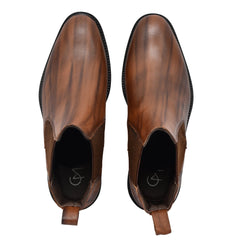 Rich brown leather boots by Country Maddox, ideal for both casual and formal wear.