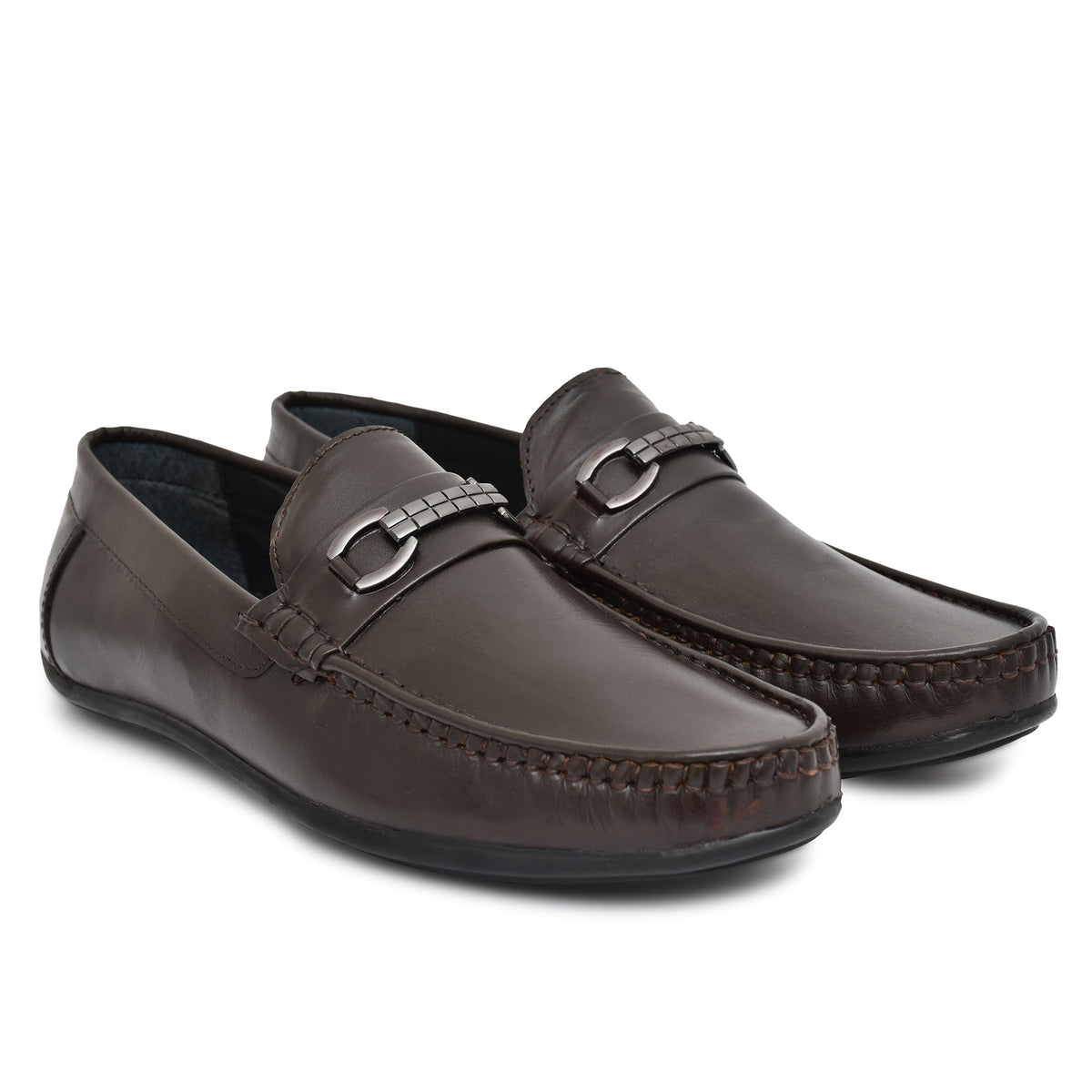 Luxury Buckled Leather Loafers for men's countrymaddox