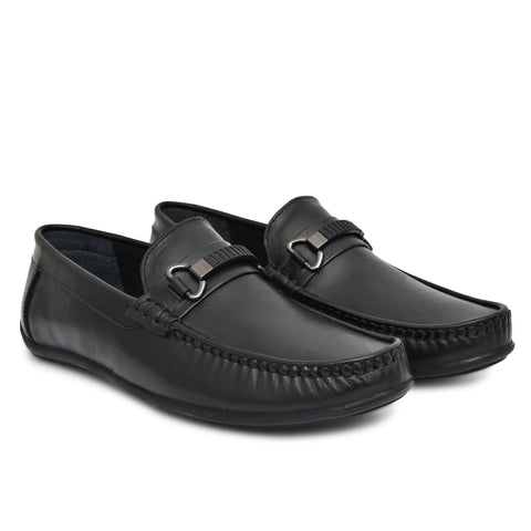 Luxury Buckled Leather Loafers for men's countrymaddox
