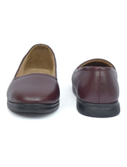 Women’s Brown Slip-On Comfort Flats