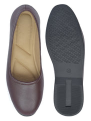Women’s Brown Slip-On Comfort Flats