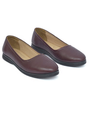 Women’s Brown Slip-On Comfort Flats