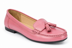 Women's Pink Tassel Loafers – LF 05