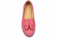 Women's Pink Tassel Loafers – LF 05